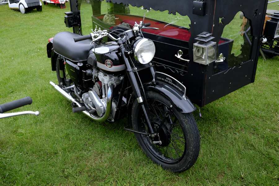 Motorcycle and Sidecar Hearse Motorcycle and Sidecar Hearse